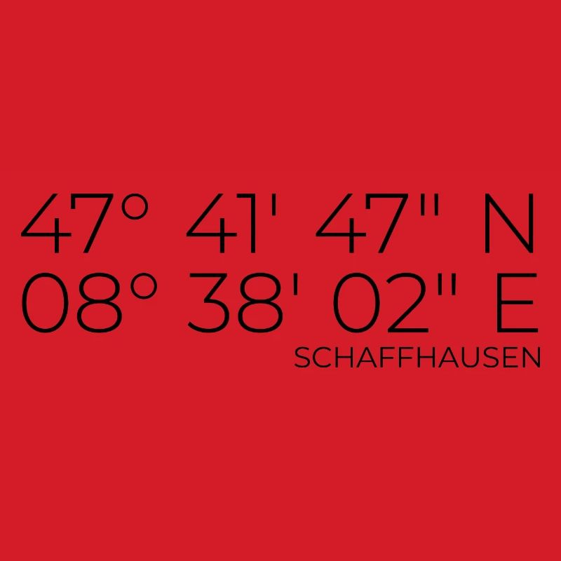 Coordinates Schaffhausen