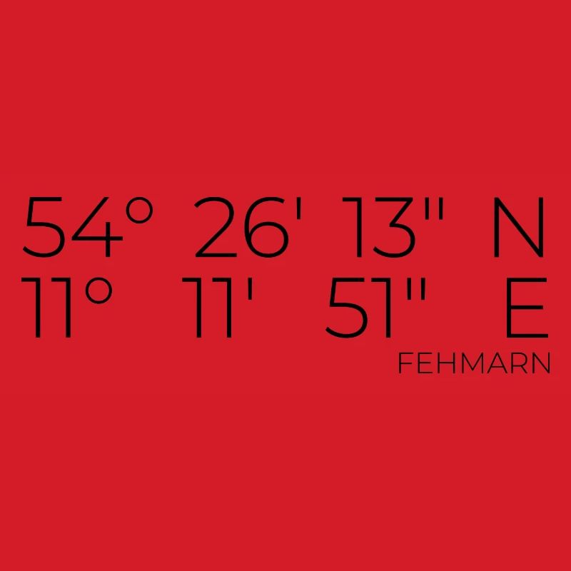 Coordinates Fehmarn
