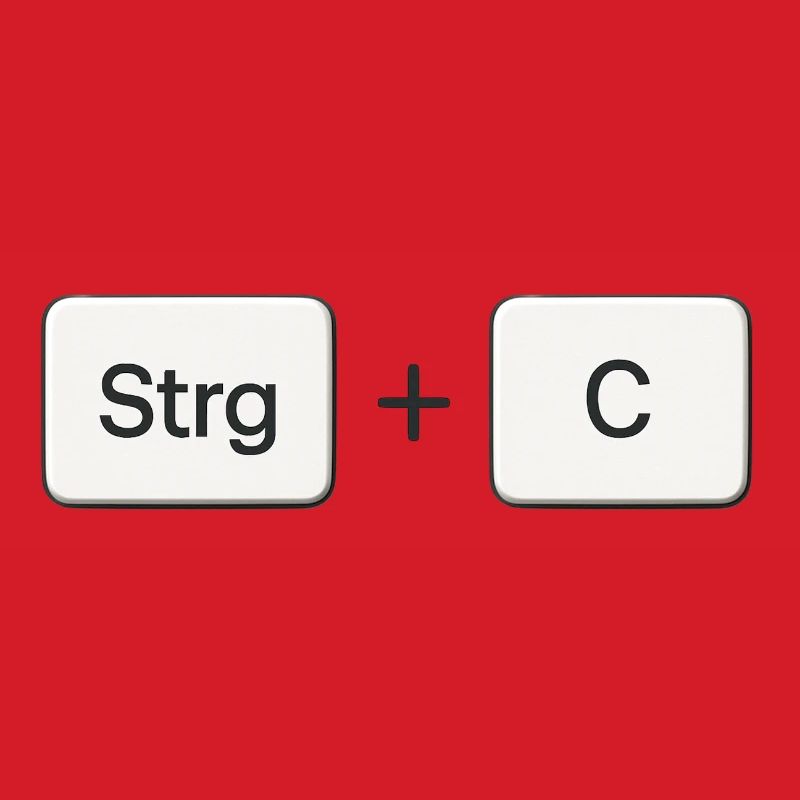 Key Combination Copy Ctrl + C