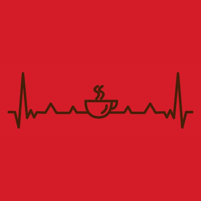 Coffee Pulse Heartbeat Pattern