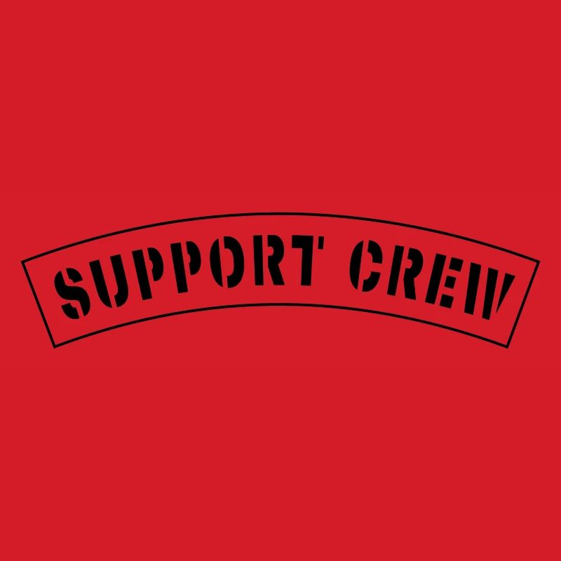Patch de style équipage de soutien