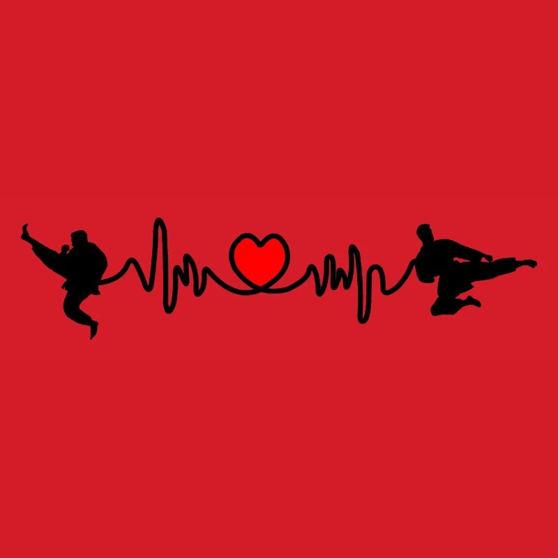 Karate Cardio oder Herzfrequenz mit Karate-Kicks