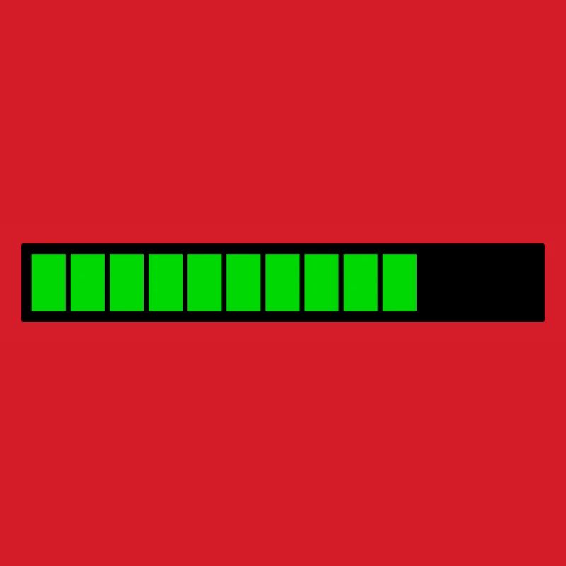 Barre de chargement rectangle Noir Vert (75%)