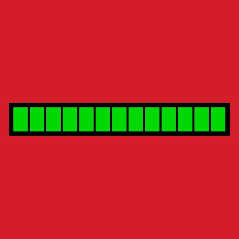 Rectangle loading bar Black Green (100%)