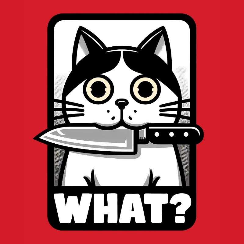 WAS? EINE KATZE MIT MESSER