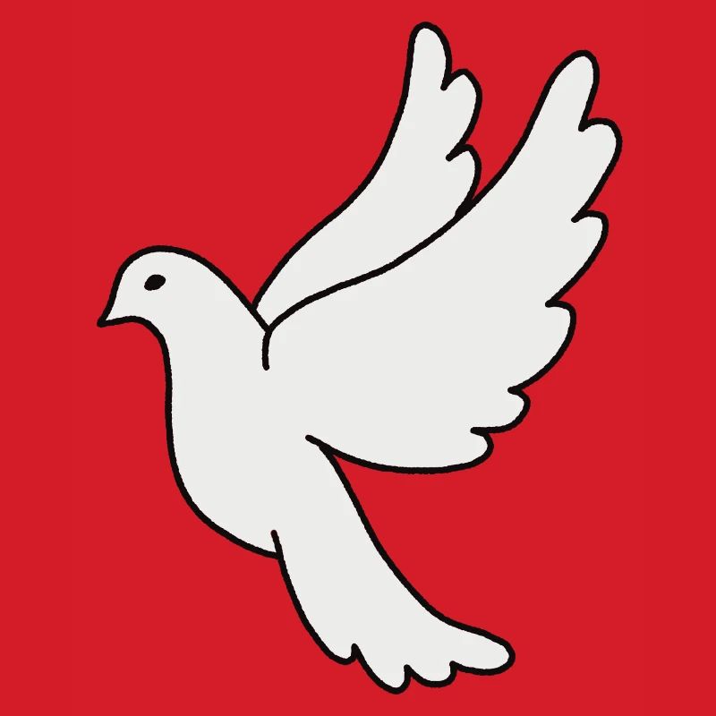 White Dove Silhouette