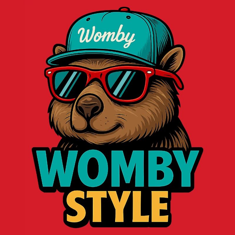 Castor style Womby avec lunettes de soleil