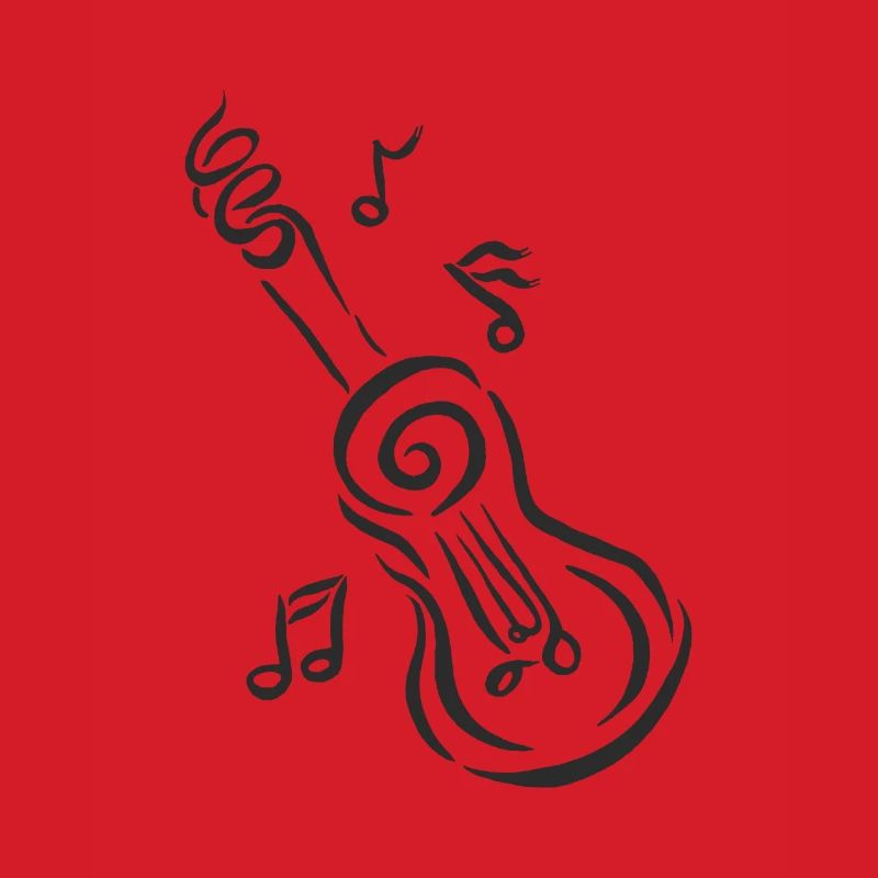 Spiral Guitar with Notes