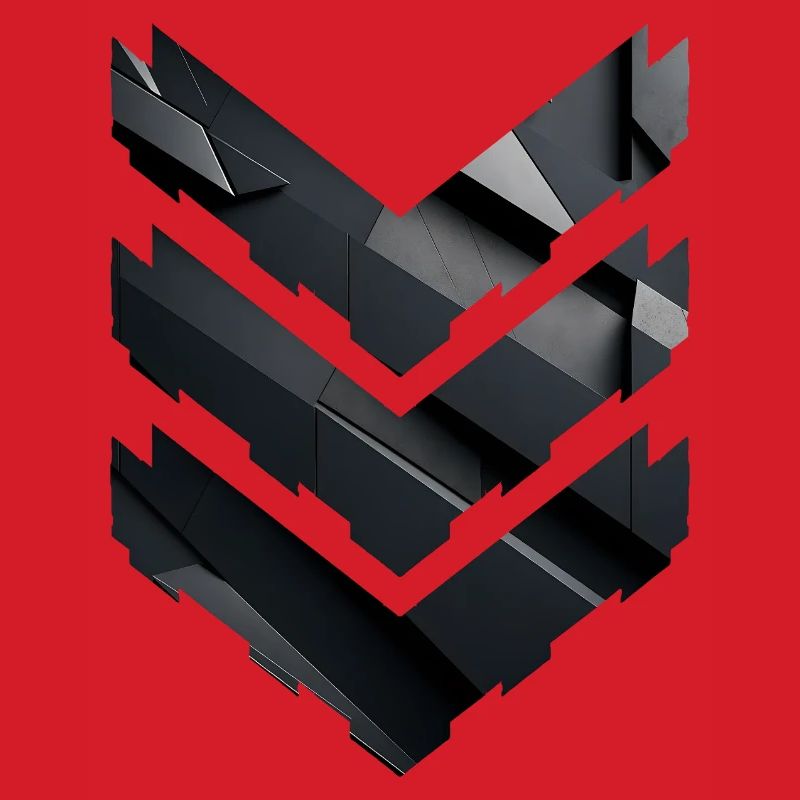 Abstract Black Geometric Pattern