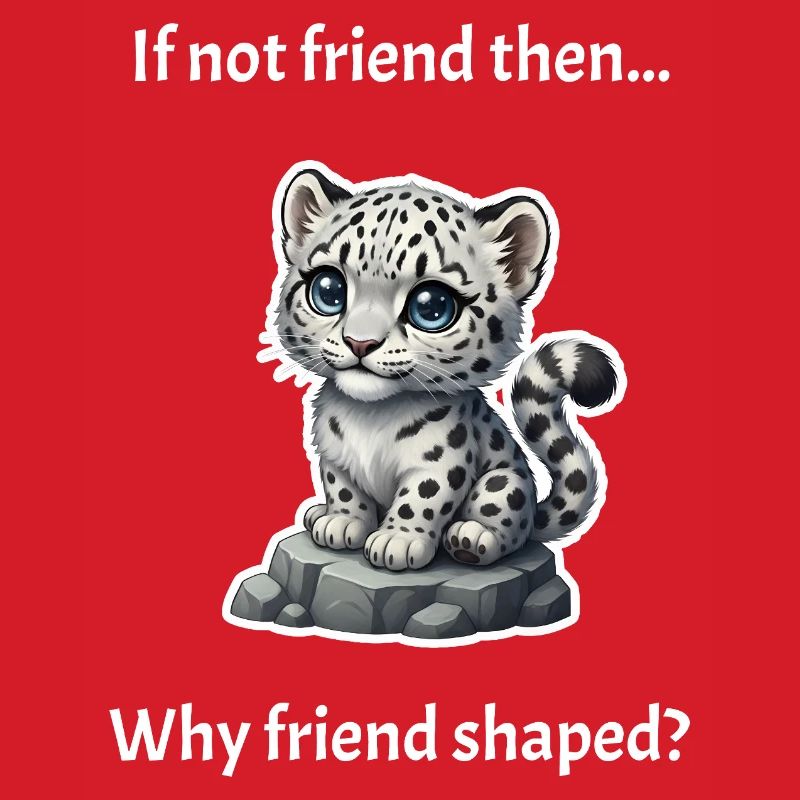 Friend-Shaped Snow Leopard