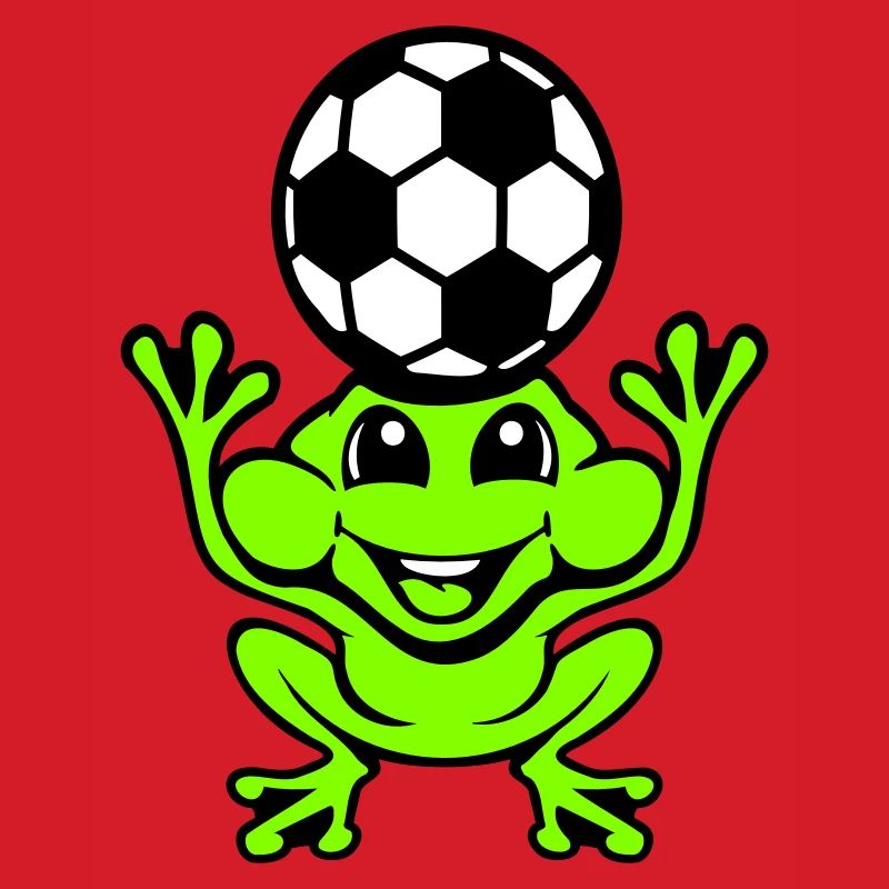 Frog Soccer Header Ball Playing Toad