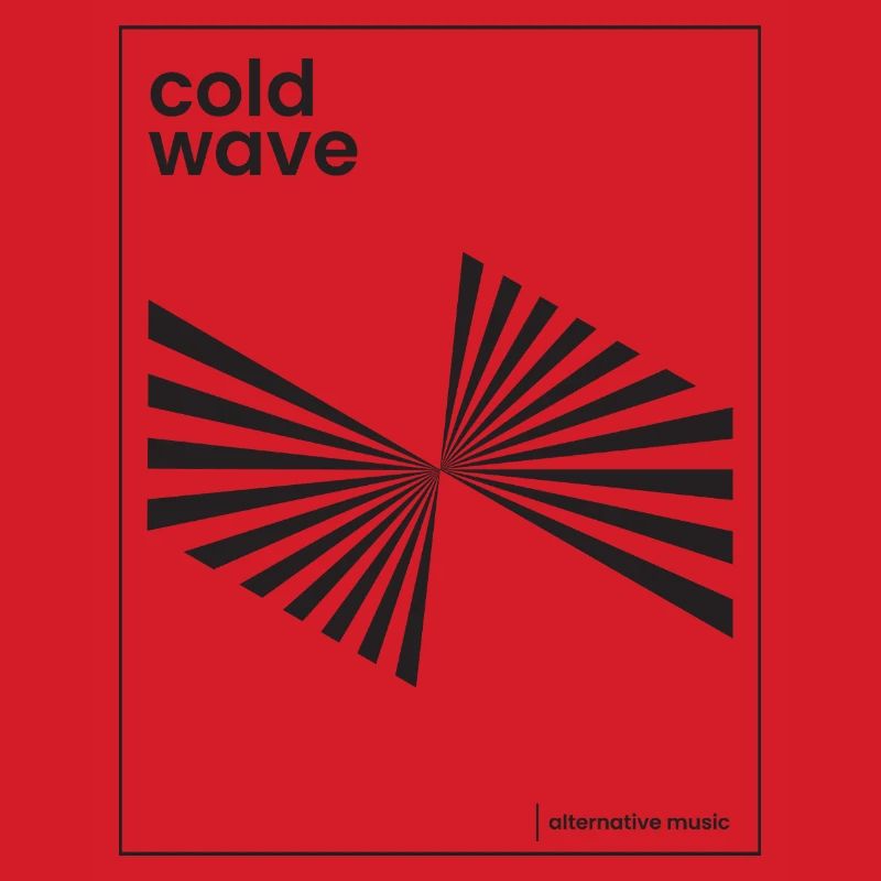 Conception d’affiche de musique Cold Wave