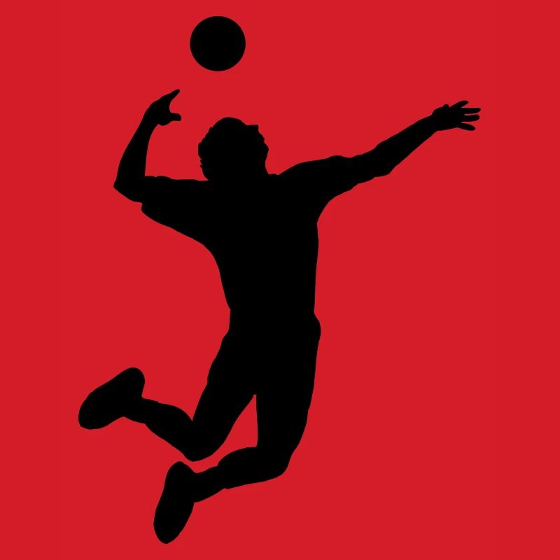 Volleyball gesprungen Schlag oder Service
