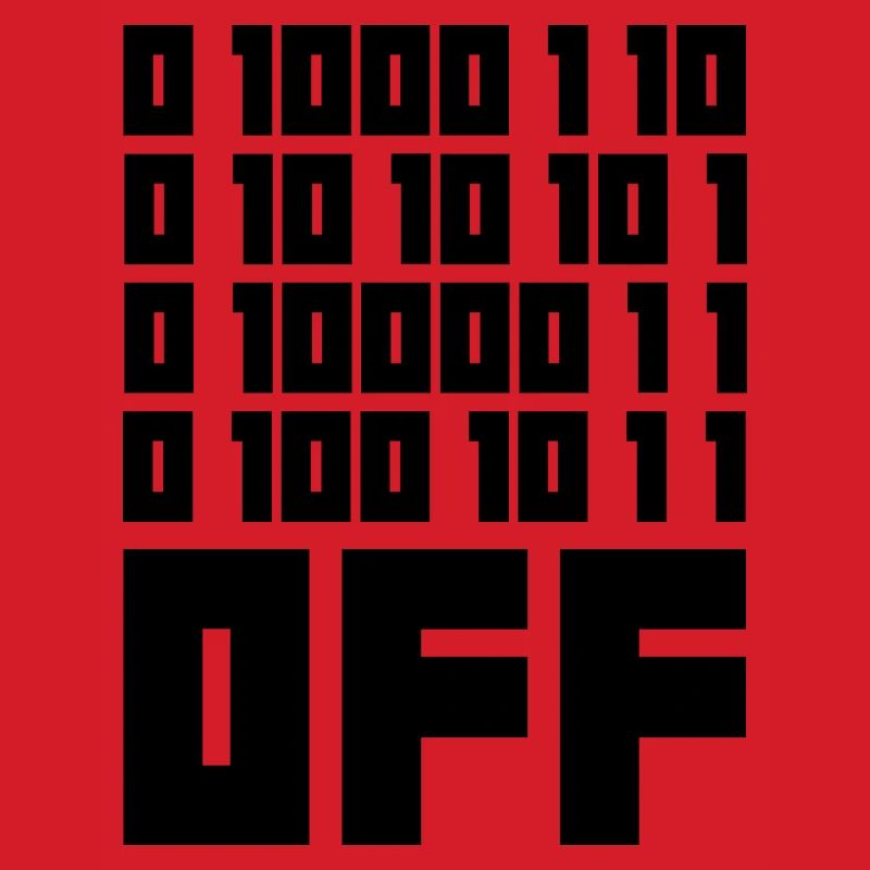 Binary Code F**k OFF – Humour Nerd & Geek Code