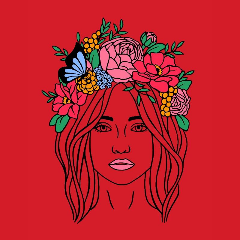 Boho Blumenfrau