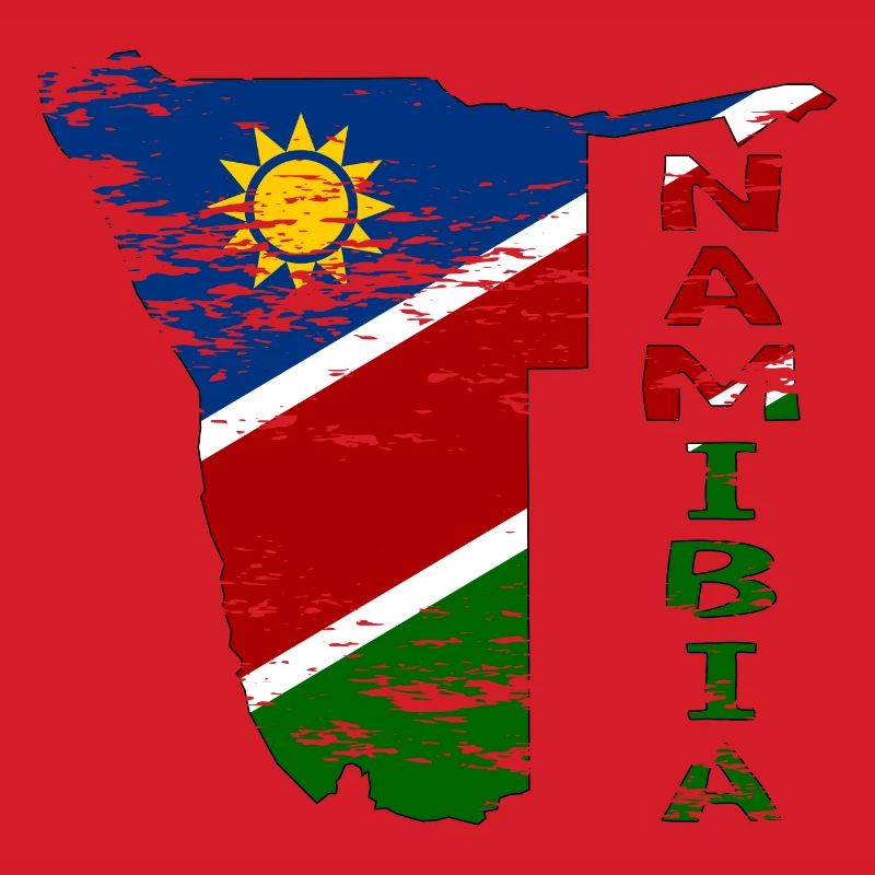 Namibia Map Flag used