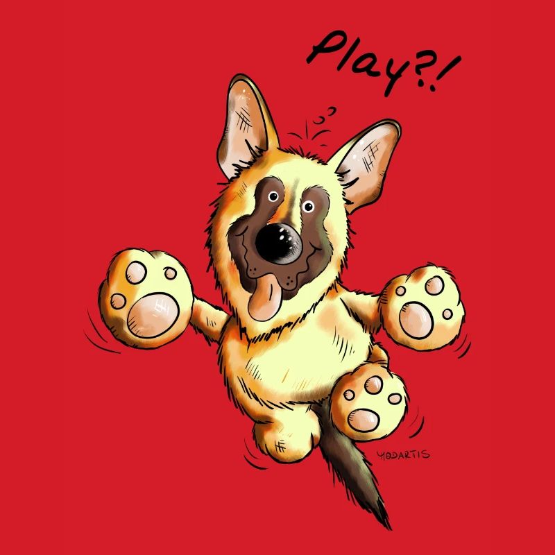 Schäferhund Play - Deutscher Schäferhund - Hund