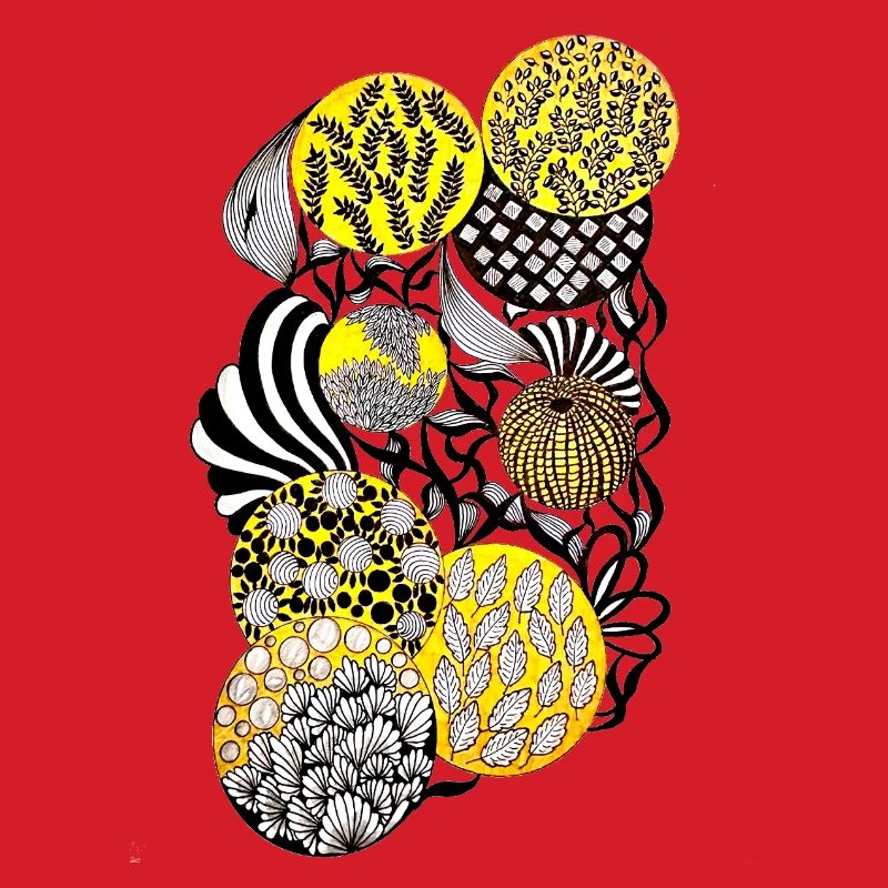 Luminous Circle Patterns Botany