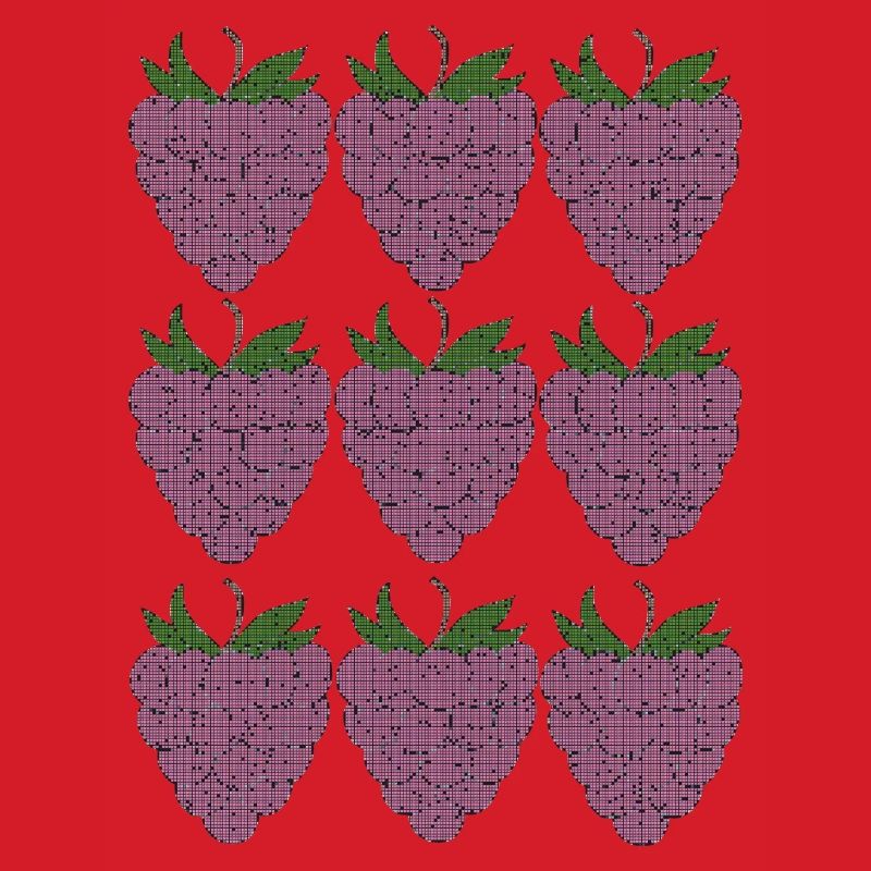raspberry pattern textile