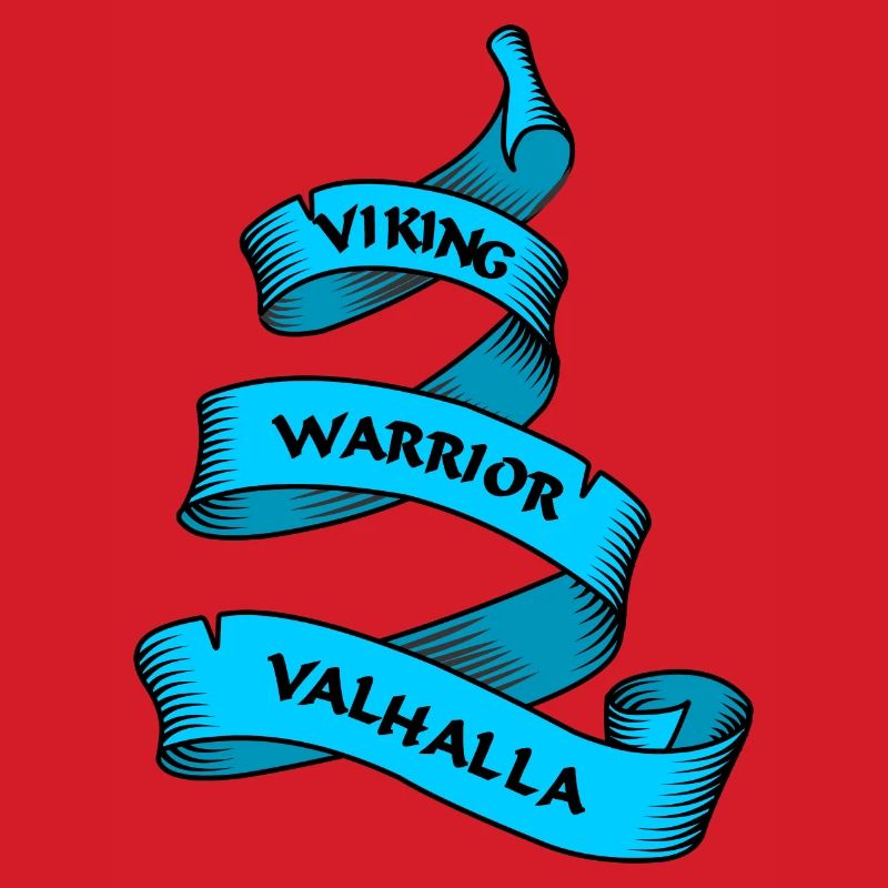 Wikinger Wimpel oder Banner blau