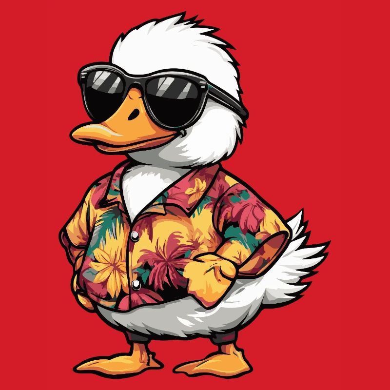Gans Comic Urlaub