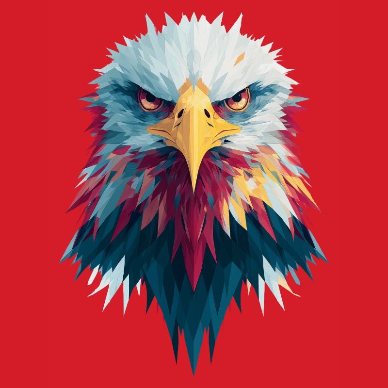 Impressive eagle piercing gaze