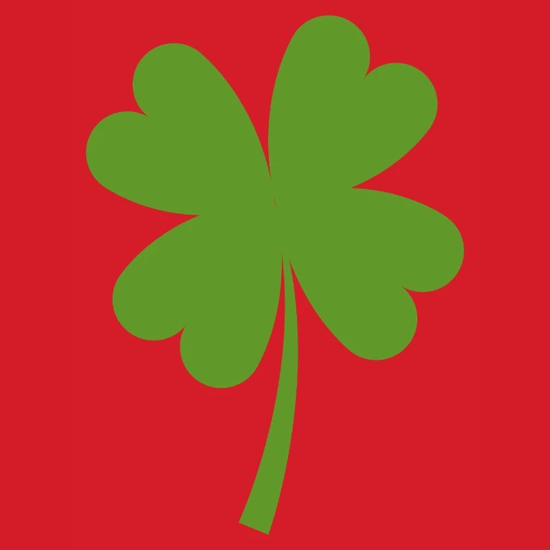 Solid four-leaf clover