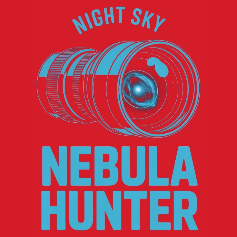 Nebula Hunter Night Sky Teleskop-Tee