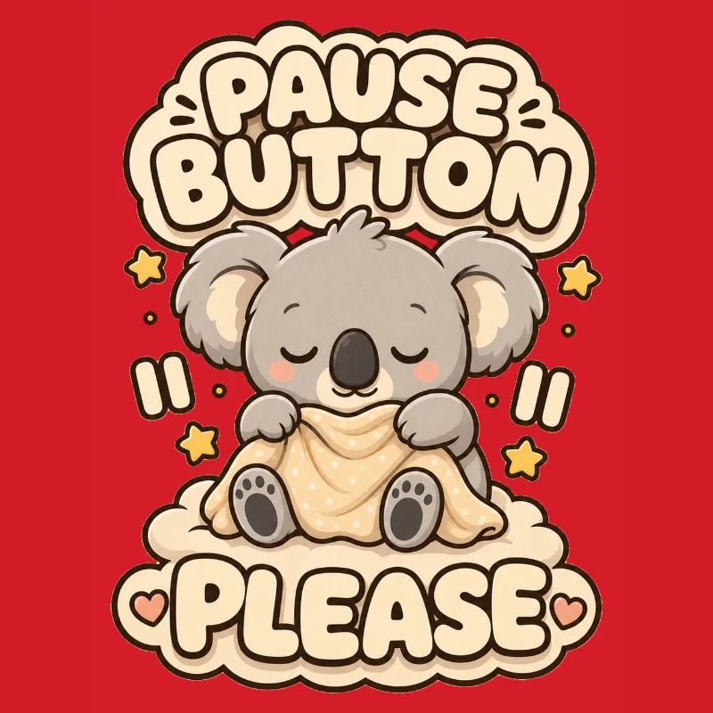 Pause Button Please Koala