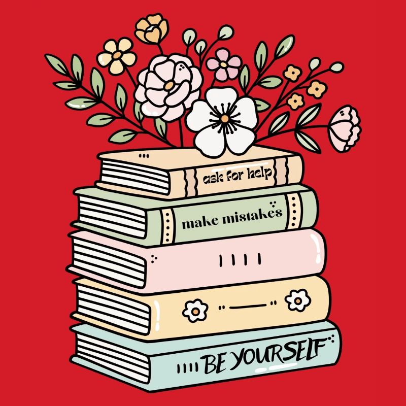 Be Yourself Book Stack Motivation