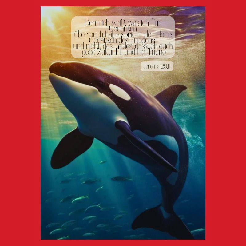 Orca Unterwasser Hoffnungsvers