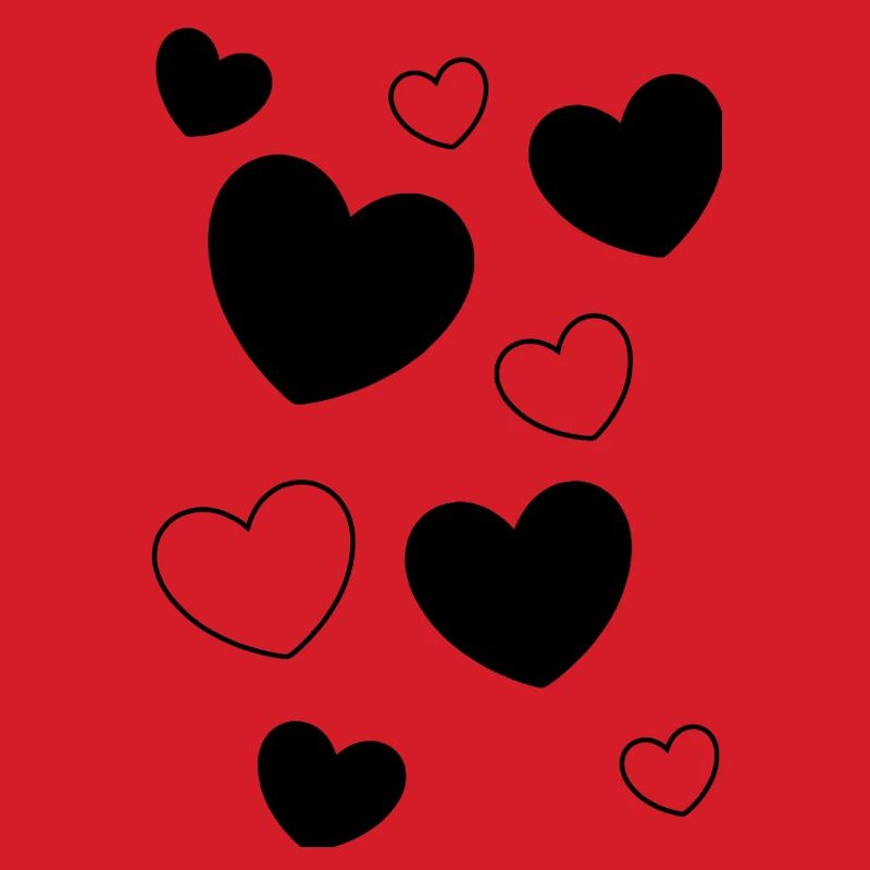 Heart Black Black Heart Pattern Heart Pattern