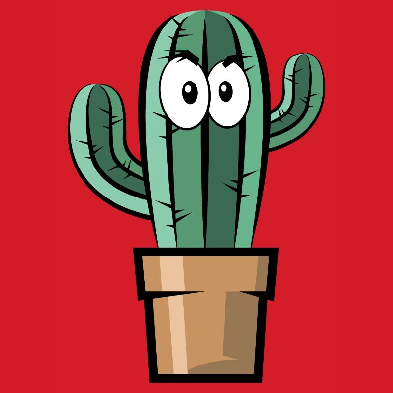 Comic Cactus Symbol Gift Idea Comic Fun Cactus