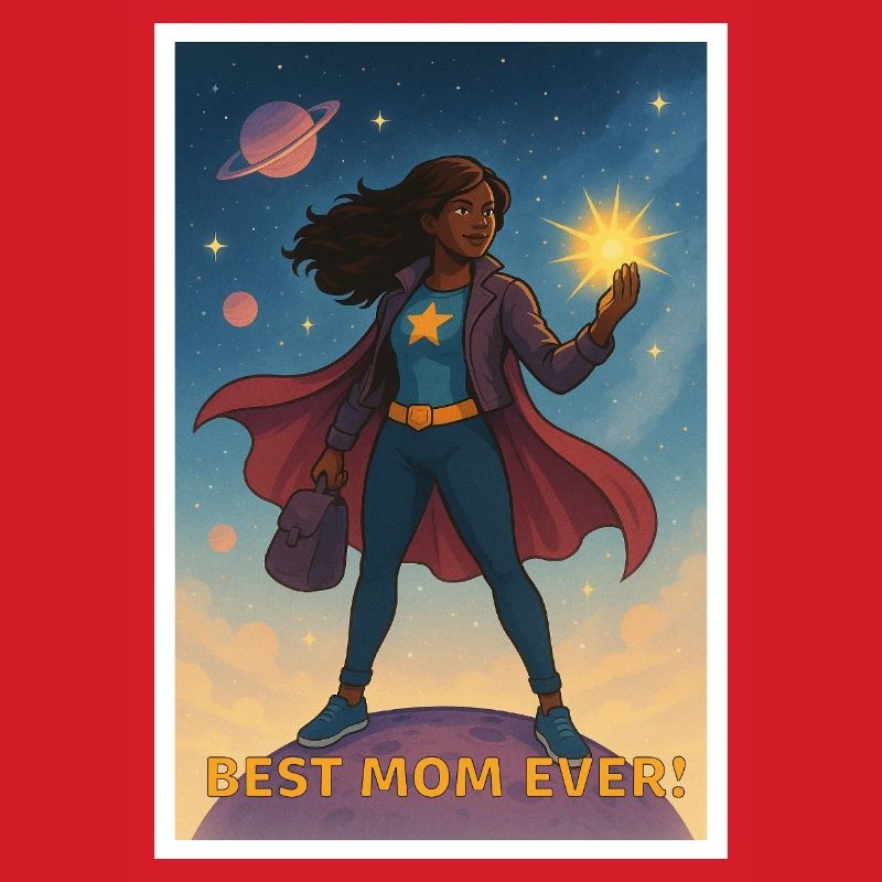 Beste Mutter aller Zeiten Superhelden Poster