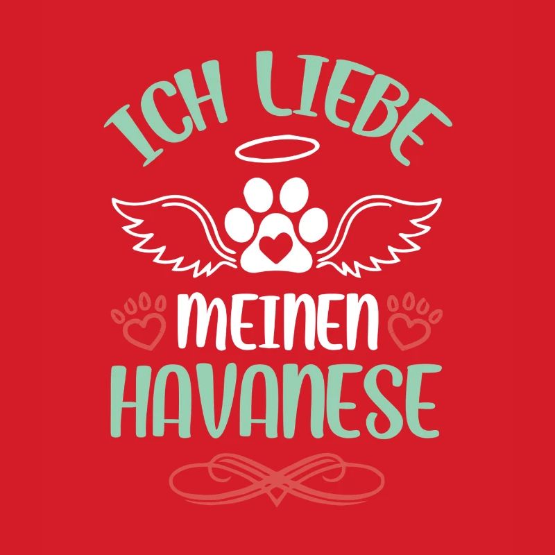 Havanese love with wings