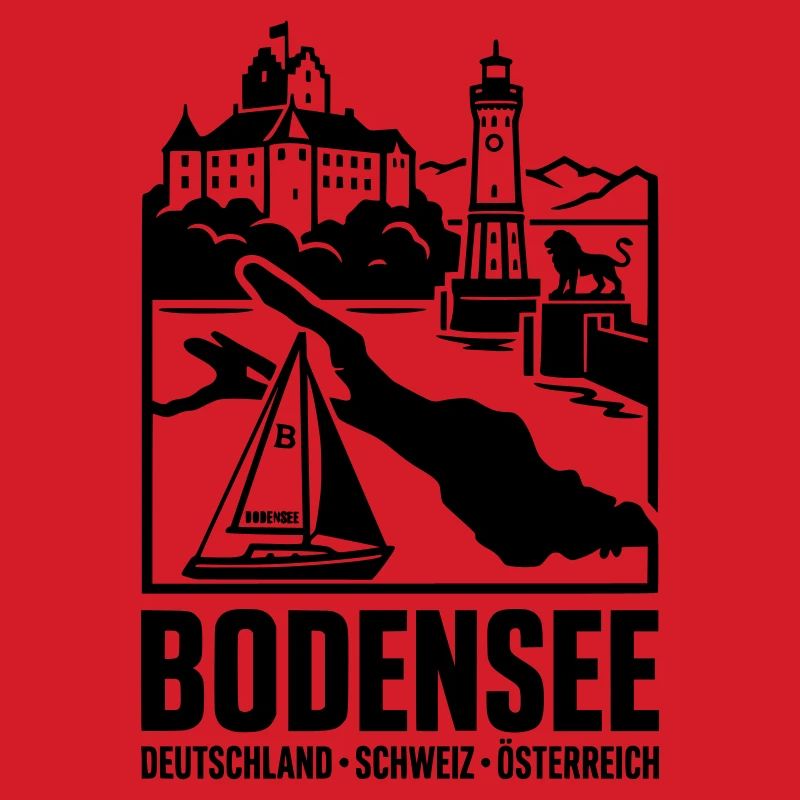 Bodensee Silhouette Wahrzeichen