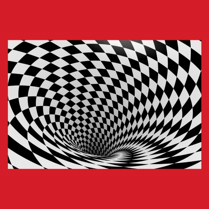 Hypnotic black and white vortex
