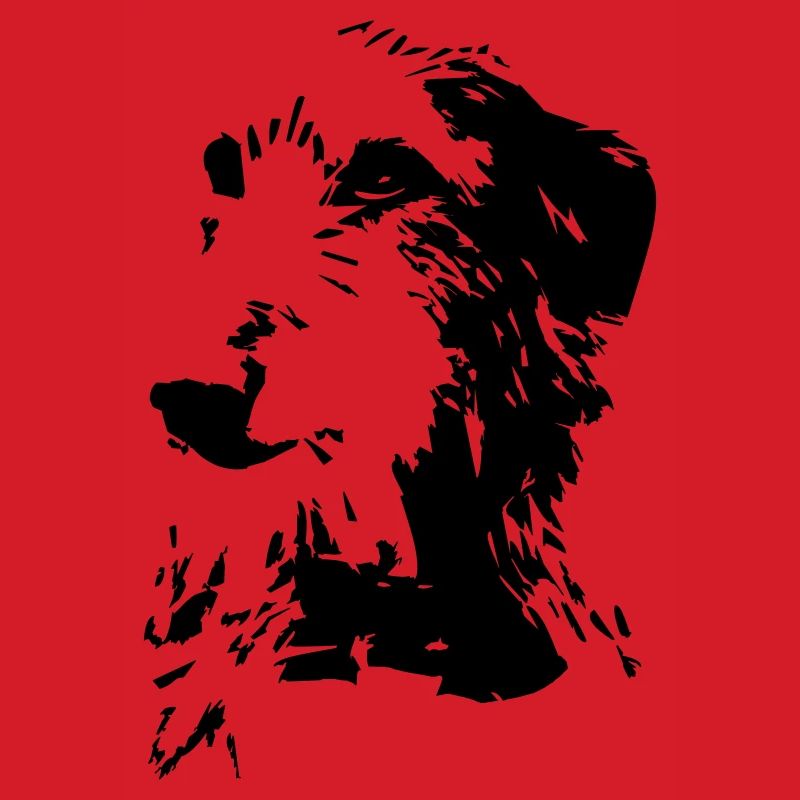 Scottish Deerhound head