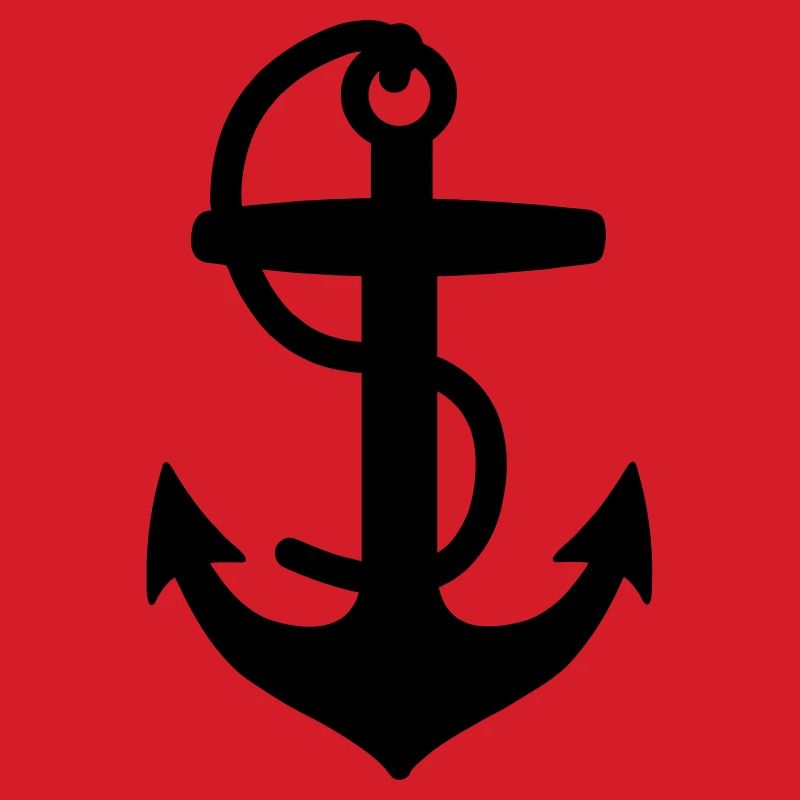 Anker für Boot oder Schiff mit Seilsegler