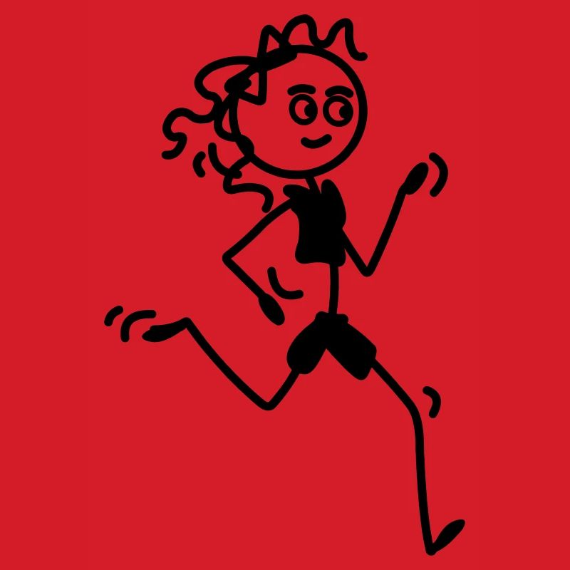 Läuferin Mädchen oder Frau