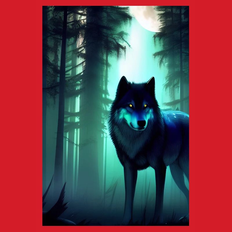 Wolf im Wald