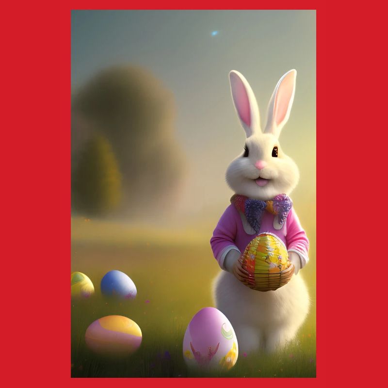 Easter Bunny with Easter Eggs