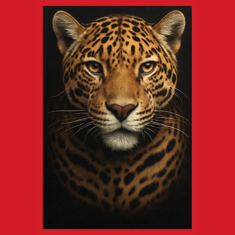 Datenanalyse-Illustration mit Leopard