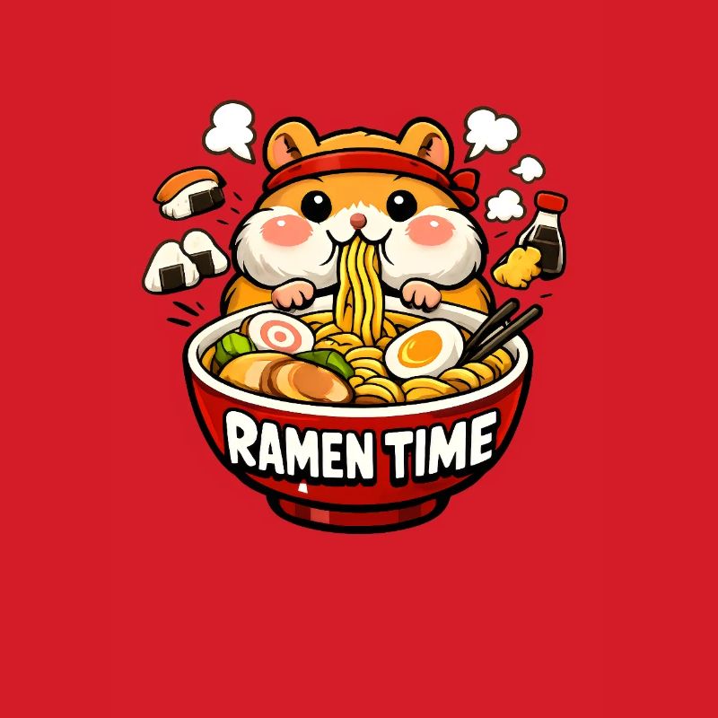 Ramen hamster kawaii
