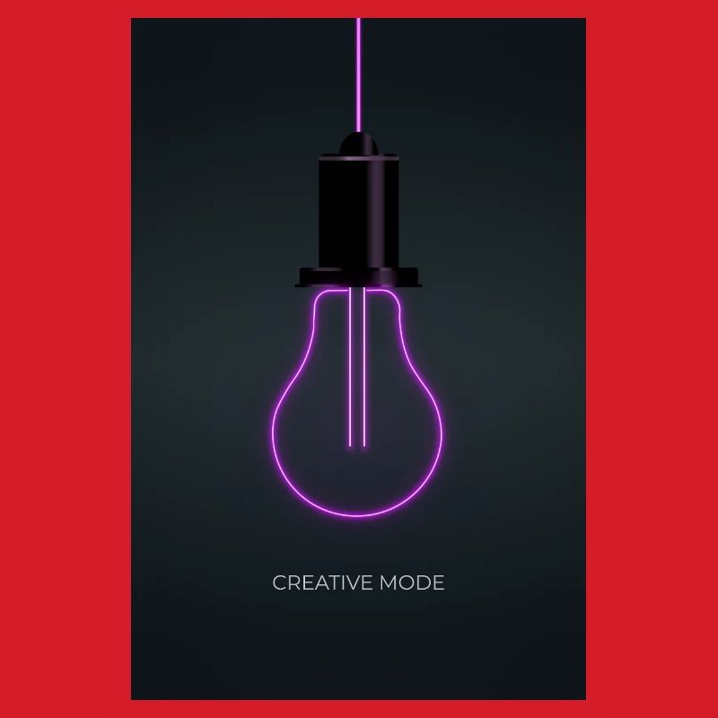 Affiche Créative de Mode Néon