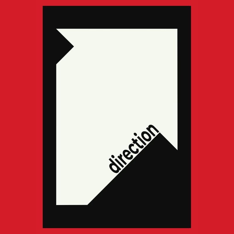 Direction Poster Black – Minimal Statement