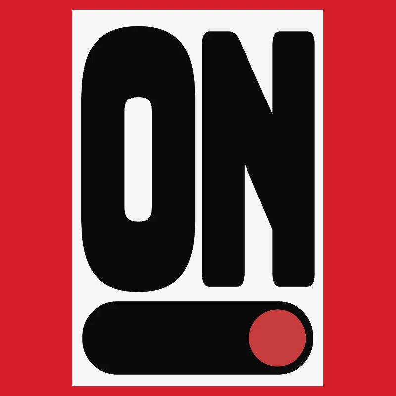 ON Statement Poster Minimal Design