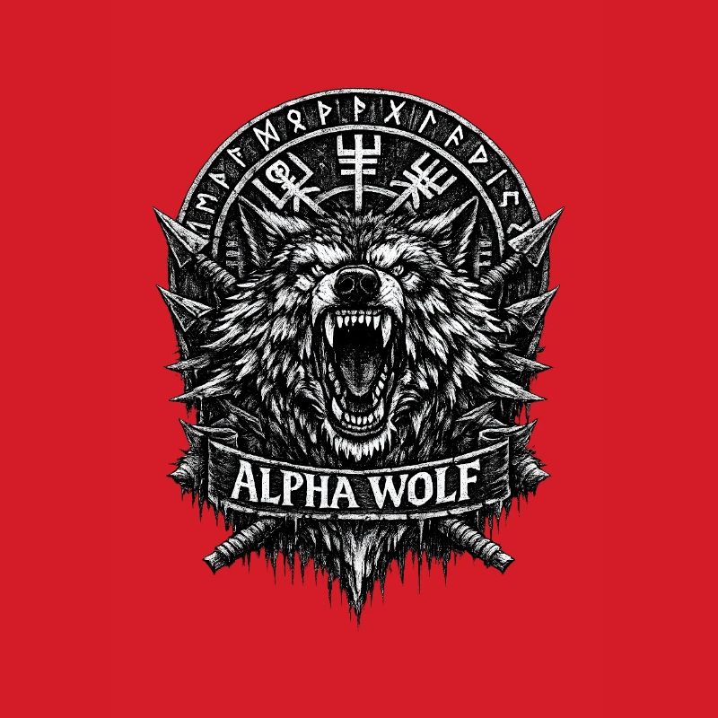 Alpha Wolf Runic Crest