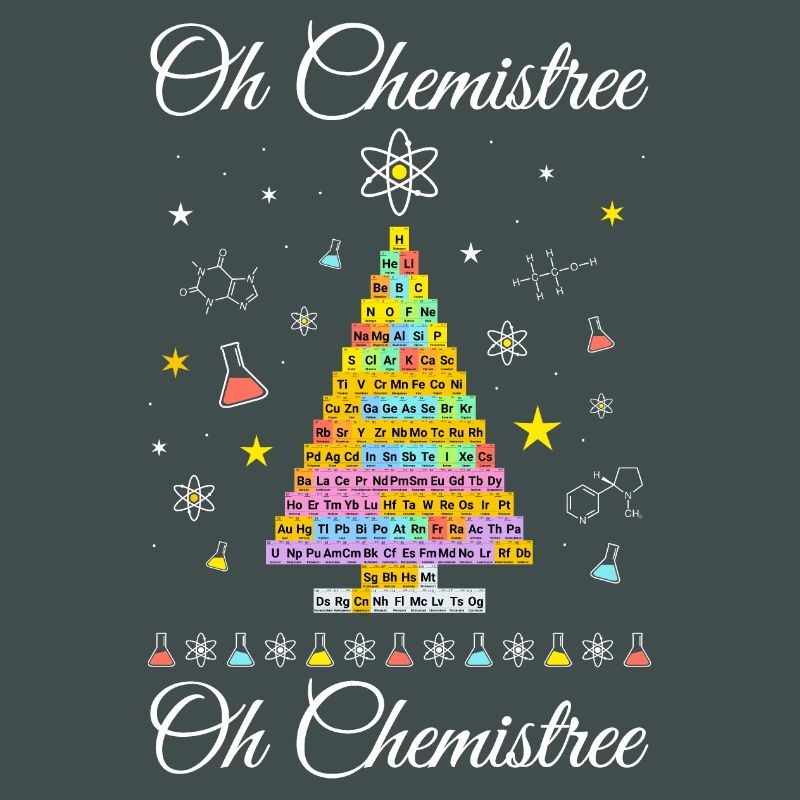 Chemistree current periodic table Christmas tree