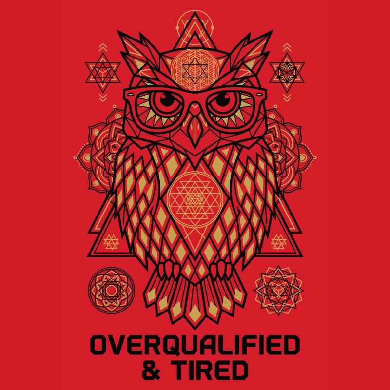 Overqualified Eule Mandala